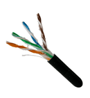 Superior Essex CAT6 Gel Filled Cable, Outdoor Ethernet Cable, OSP, Black, 1000 Ft. S6GL-BL-1000 04-001-68