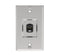 Panduit KWPK6 CAT6 RJ45 Wall Phone Faceplate, Stainless Steel