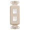 41642-00I LEVITON QuickPort Decora Insert, 2-Port, Ivory