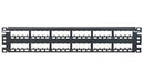 CP48BLY, Panduit Mini-Com Patch Panel, 48 Port, All Metal Shielded, Black (MOQ: 1; Increment of 1)