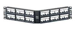 CPPLA48WBLY, Panduit Mini-Com Patch Panel, 48port, Angled, Black (MOQ: 1; Increment of 1)