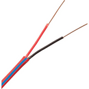 182SLD-UFPLP-RIB-RDBU 18/2 Fire Alarm Cable, 2 Conductor, 18 AWG, Unshielded, Plenum Jacket, Blue Stripe, 1000 Feet