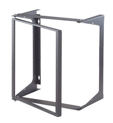 Ortronics Swing-EZ 19-21-T25DB Hinged Wall Mount Rack, 25 Inch Deep, 11U