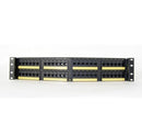 OR-PHA610U48 Ortronics Patch Panel, Clarity, Angled, 48 Port, CAT6A, Rack Mount (MOQ: 1)