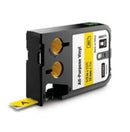 Dymo 1868771 XTL Label Cartridge, 1/2 Inch, Black on Yellow, Vinyl