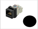 NK6TMBL, Panduit Netkey RJ45, CAT6, Modular Jack, 8-position, 8-wire - Black (MOQ: 1; Increment of 1)