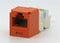 CJ688TPOR, Panduit Mini-Com Modular Jack: TX6+, CAT6, RJ45 - Orange (MOQ: 1; Increment of 1)