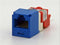 CJ5E88TBU, Panduit Mini-Com Modular Jack: TX5e, CAT5e, RJ45 - Blue (MOQ: 1; Increment of 1)