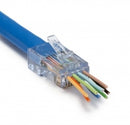 202044J ezEX-RJ45 Modular Plug: Platinum Tools ez-EX44, for Round, Solid or Stranded CAT6 Cable - Pass-Through