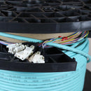 Non-Armored OM4 12 Fiber Pre-Terminated Fiber Optic Cable, Indoor/Outdoor, Plenum