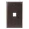 41080-1BP LEVITON Faceplate QuickPort 1 Port Brown