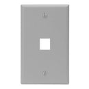 41080-1GP LEVITON Faceplate QuickPort 1 Port Grey