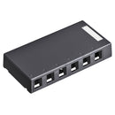 41089-6EP Surface Mount Box, Leviton QuickPort, 6 Port, Black