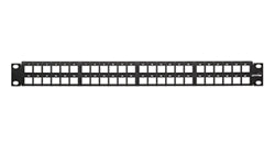 Leviton 49255-Q48 QuickPort High Density Modular Rack Mount Patch Panel, 48 Port