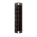 5F100-2EL Coupler Panel, Leviton OPT-X, 6 Duplex LC Ports (12 Fibers), Multi-Mode OM2