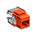 6110G-RO6 Modular Jack, Leviton QuickPort, CAT6A, RJ45, Orange