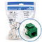 Leviton 61110-BV6 CAT6 RJ45 QuickPort eXtreme Jack Module, Green, 25 Pack