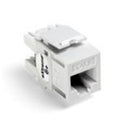 Leviton 61110-BW6 CAT6 RJ45 QuickPort eXtreme Jack Module, White, 25 Pack