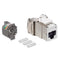 6ASJK-SW6 LEVITON Modular Jack, Shutter, QuickPort Atlas-X1, CAT6 Shielded, White