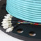 Non-Armored 50/125 Multimode OM3 12 Fiber Pre-Terminated Fiber Optic Cable, Indoor/Outdoor, Plenum, with a Pulling Eye