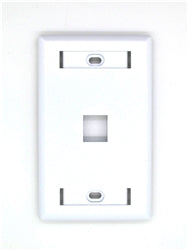 Belden AX102660 KeyConnect Faceplate, White, 1 Port