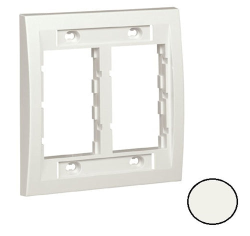 CBEIW-2GY, Panduit Mini-Com FaceplateFrame, Dual Gang, Executive Series, International (Off) White (MOQ: 1; Increment of 1)