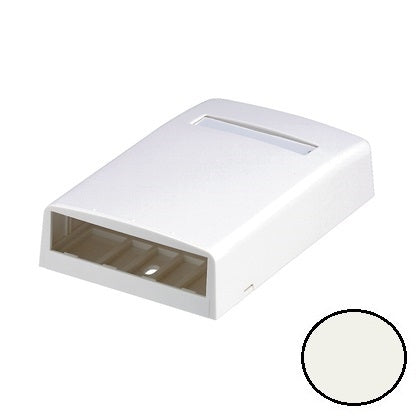 Panduit CBX4IW-AY Mini-Com 4 Port Surface Mount Box, International (Off) White