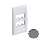 Panduit CFPE6IGY Mini-Com CFPE6IGY Faceplate, Gray