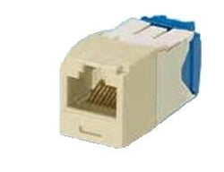 CJ6X88TGEI-24, Panduit Mini-Com | Module, Cat6A, UTP, 8-position, 8-wire, Unvi, Electric Ivory,PK24 (MOQ: 24; Increment of 24)