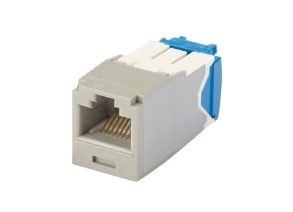 CJ6X88TGIG-24, Panduit Mini-Com | Module, Cat6A, UTP, 8-position, 8-wire, International Gray,PK24 (MOQ: 24; Increment of 24)