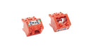 CJUDCAPRD-C, Panduit Mini-Com CAT5E, Up/Down, 45 Degree, Wirecap, Red (MOQ: 100; Increment of 100)