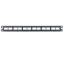 Panduit CPP24WBLY Mini-Com Modular Rack Mount Patch Panel, 24 Port