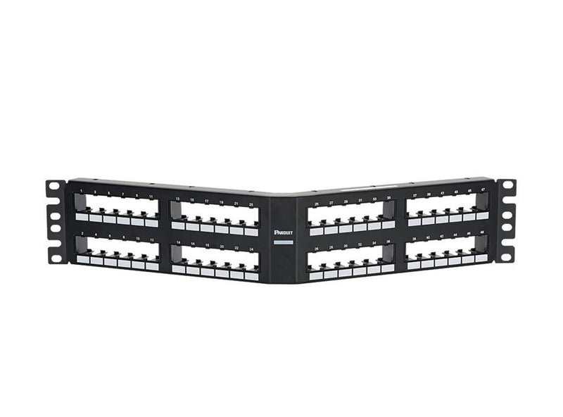 CPPA48FM6BL, Panduit Patch Panel,Flush Mnt,Angle,48P (MOQ: 1; Increment of 1)