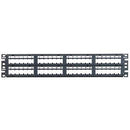 Panduit CPPL48M6BLY Unshielded Modular Patch Panel, 48-port, Black