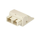 Panduit CMDBUSCZEI Mini-Com Fiber Pass-Through Module SC Duplex OS2 Electric Ivory