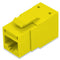 Belden RVAMJKUYL-B24 CAT6A RJ45 REVConnect/KeyConnect Jack Module, Yellow, 24 Pack