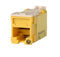 Ortronics OR-HDJ6A-44 CAT6A RJ45 Jack Module, Clarity High Density, Yellow