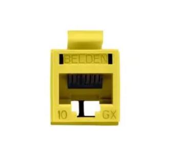 Belden RVAMJKUYL-S1 CAT6A RJ45 REVConnect/KeyConnect Jack Module, Yellow