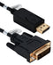 QVS DPDVI-06 DisplayPort Male to DVI Male, 6 Ft.