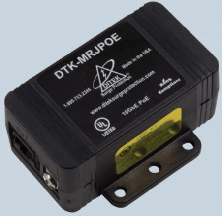 DTK-MRJPOE Surge Protector: Ditek, CAT6A 10GbE, PoE, RJ45/RJ45