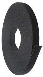 Rip-Tie G-75-1RL-BK Hook & Loop, 1/2 Inch x 75 Ft. Roll, Plenum, Black