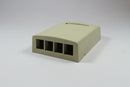 Panduit NK4BXEI-AY Netkey 4 Port Surface Mount Box, Electric Ivory