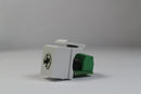 Leviton 40839-SWS 3.5mm Stereo Speaker / Screw Terminals QuickPort Jack Module, White