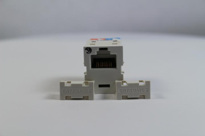 Ortronics OR-TJ600-88 CAT6 RJ45 TracJack Jack Module, Cloud White