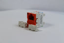 Ortronics OR-TJ600-43 CAT6 RJ45 TracJack Jack Module, Dark Orange