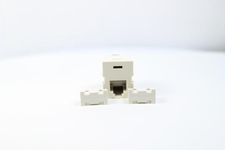 Ortronics OR-63700005 CAT3 RJ12 TracJack Jack Module, Fog (Off) White