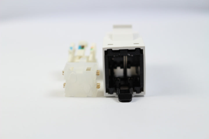 Belden RV6MJKUEW-S1 CAT6 RJ45 REVConnect/KeyConnect Jack Module, White