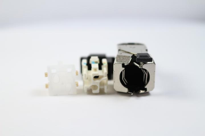 Belden RVAFPSME-S1 CAT6A RJ45 Modular Plug REVConnect/KeyConnect 8 Position / 8 Conductor,  Shielded