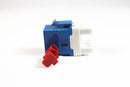 Belden AX104193-B24 CAT6 RJ45 KeyConnect Jack Module, Blue, 24 Pack