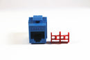 Belden AX104186 CAT5e RJ45 KeyConnect Jack Module, Blue